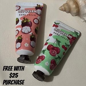 NEW-Free with $25 Purchase-2 Hand Creams-Cherry & Mangosteen Scents